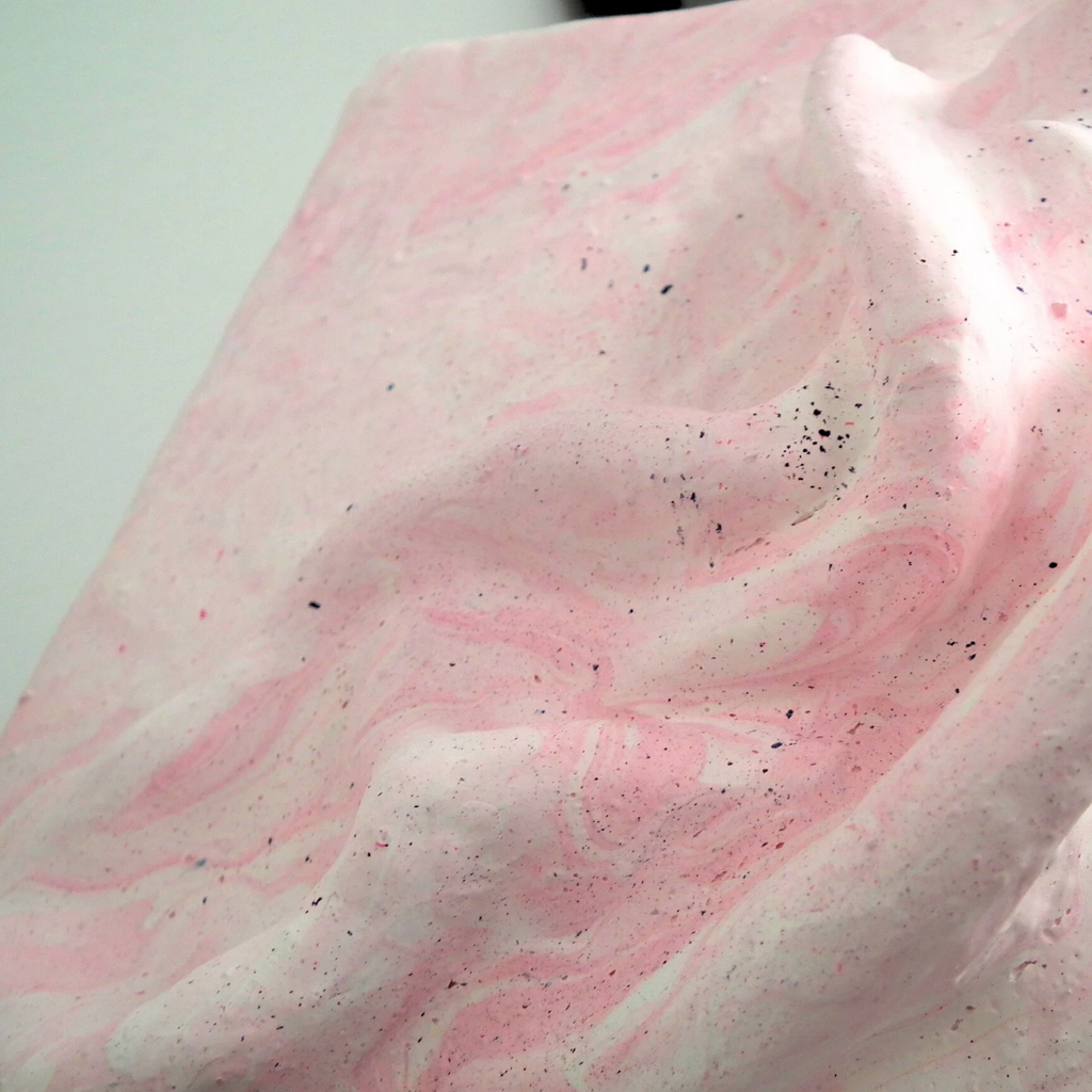 Comfort Zone Mini #03 — Strukturbild Rosa mit Marmoroptik