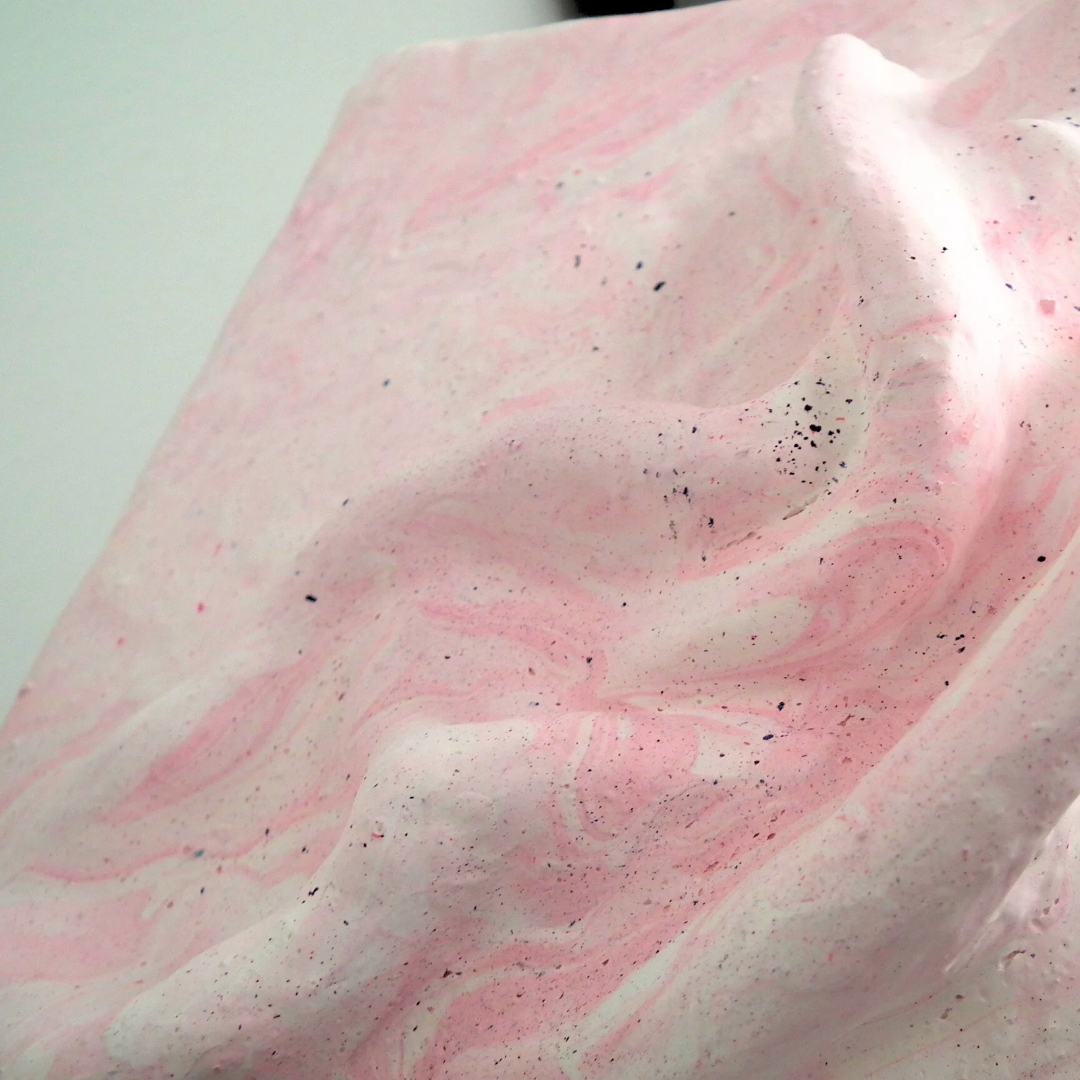 Comfort Zone Mini #03 — Strukturbild Rosa mit Marmoroptik