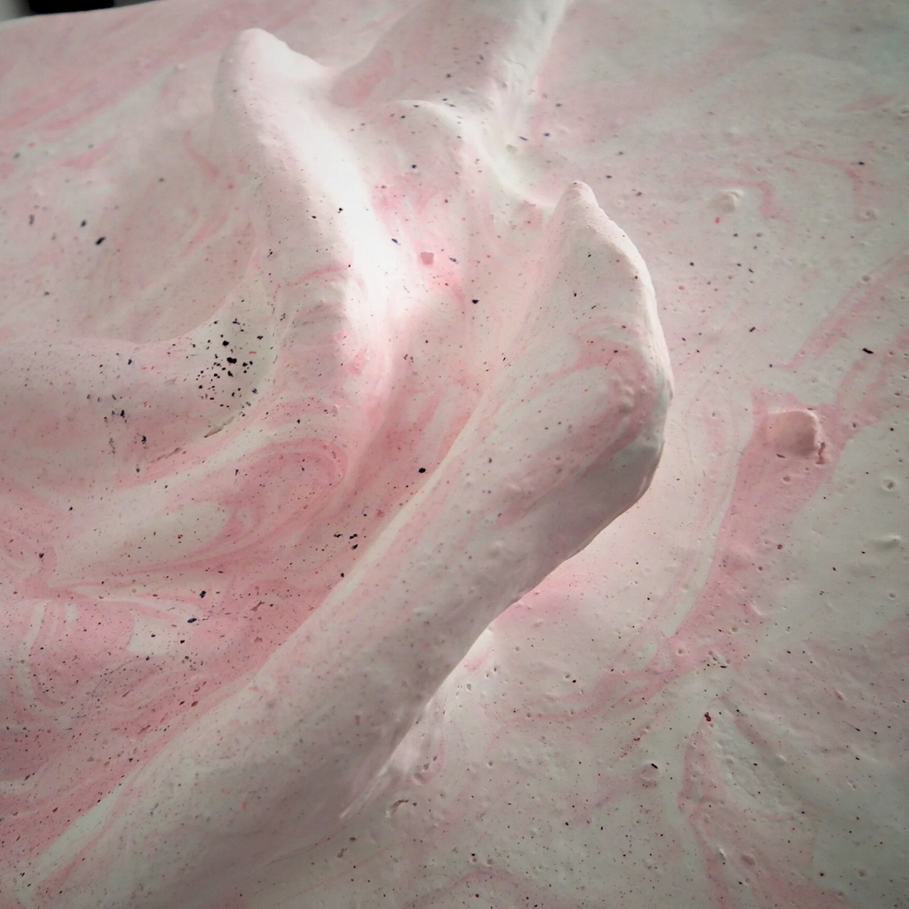 Comfort Zone Mini #03 — Strukturbild Rosa mit Marmoroptik