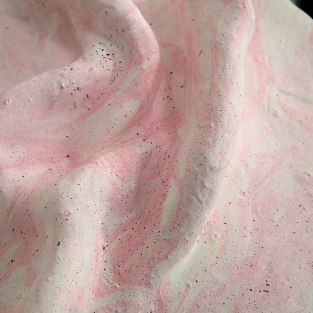 Comfort Zone Mini #03 — Strukturbild Rosa mit Marmoroptik